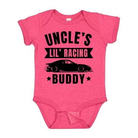 

Inktastic Uncles Lil Racing Buddy Gift Baby Boy or Baby Girl Bodysuit