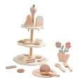 thumbnail image 2 of Juego de té de madera para fiestas, juego de té, juguetes de madera, de rol, de cocina, accesorios de cocina para niños, niñas pequeñas, 2 of 9