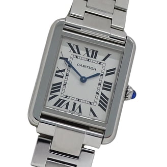 Cartier Tank en Gray SM Quartz Silver Dial Watch CARTIER TANK MUST SM W4TA0016 22mm SS Silver Dial Quartz  main image 4