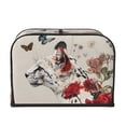 thumbnail image 2 of Pofeuu Floral Leopard Butterflies Print Toaster Cover 4 Slice, Bread Dust Cover & Fingerprint Protection, Kitchen Small Appliance Covers(Toaster Cover), 2 of 7