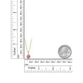 thumbnail image 2 of Gem Stone King 14K Gold Filled Pendant Set with Round Pink Zirconia, 2 of 3