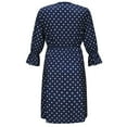 thumbnail image 4 of Maplenight 3/4 Sleeve Maternity Dressss for Women V Neck Wrap Polka Dots Breastfeeding Dress Loose Casual Summer Pregnancy Clothes, 4 of 5