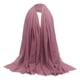thumbnail image 1 of Bufanda larga suave para mujer Chal liso plisado Hijab Chal de cabeza judía en la cabeza Rosado jinwen Bufanda de algodón suave para mujer, 1 of 7