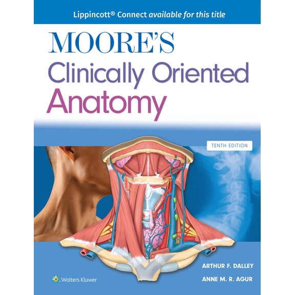 Lippincott Connect Moore's Clinically Oriented Anatomy, (Paperback)