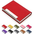 thumbnail image 3 of Business Card Case Professional PU Leather & Stainless Steel Multi Card Case, 3 of 4