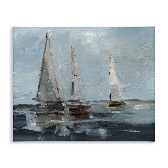 Stupell Industries Tropical Moody Sailboats Maritime Canvas Art, 20 x 16, by Ethan Harper