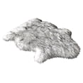 thumbnail image 5 of Soho Luxurious Faux Sheepskin Pelt Grey Shag Area Rug or Runner, 5 of 5
