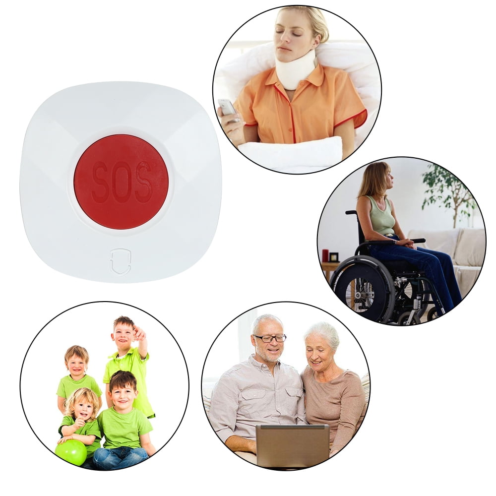 Wireless Remote Call Button SOS/Emergency Button 433MHz Caregiver Pager ...