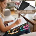 thumbnail image 5 of Haosy Accordion File Organizer Zipper Binder 500 Sheet 6-Tab Expanding File Folder Multi-Pocket 1.2 Inch 3 Ring Soft Color Leopard Print, 5 of 7