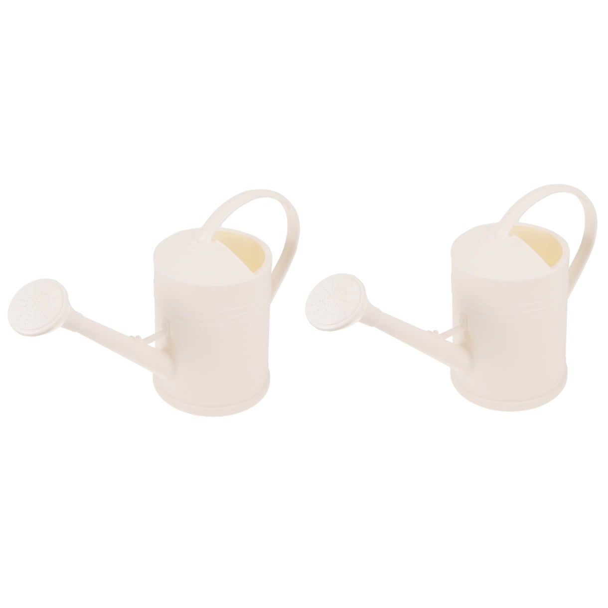 NUOLUX  2Pcs White Plastic Watering Can Long Spout Design for Indoor Plants
