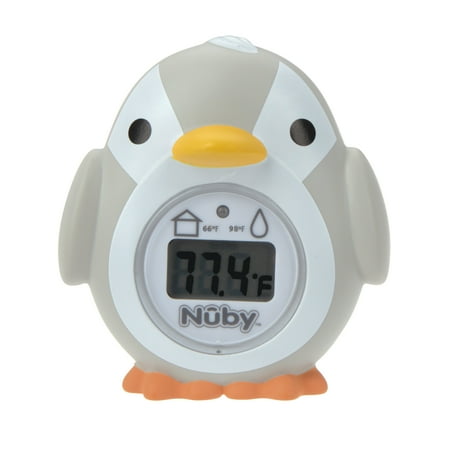 Nuby Floating Penguin Bath and Room Digital Thermometer