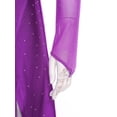 thumbnail image 6 of Sholeno Lyrical Dance Dress for Women V-neck Long See-through Sleeves Rhinestone Modern Contemporary Purple XL, 6 of 7
