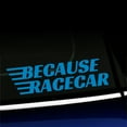 thumbnail image 1 of Because Racecar - Vinyl Decal - Choose Color - [LIGHT BLUE], 1 of 1