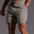thumbnail image 3 of Athletic Running Shorts for Men Summer Casual Elastic Waist Loose Fit Lightweight Workout Gym Shorts with Pockets, 3 of 6