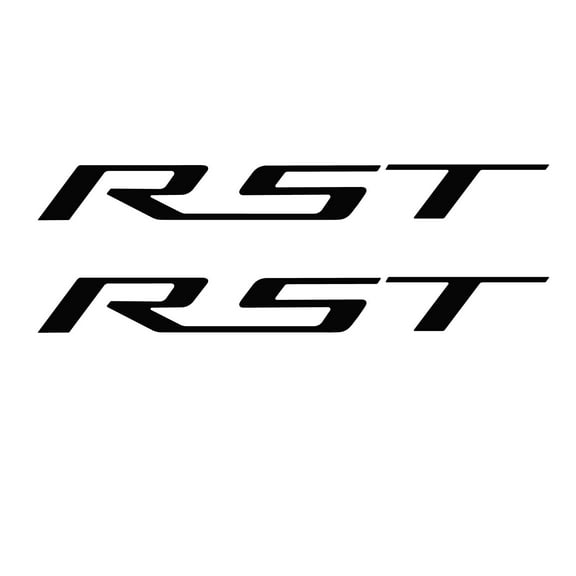 Chevy Silverado Matte Black RST Bedside Decals 2019-2026 Set of 2 GM Licensed