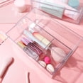 thumbnail image 1 of OUNONA 3Pcs Stackable Makeup Organizer Lipsticks Container for Bathroom Women with Dirt Protection, 1 of 5