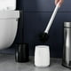 thumbnail image 1 of ¡Rebajas de Liquidación!, Cepillo de baño con cerdas duras, kit de cepillo para cuenco de limpieza de baño, cepillo limpiador de inodoro moderno y compacto, cerdas de mango largo para baño Akmoler, 1 of 9