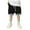 Black, variant on LIIPEE Girls Boys Sports Shorts Summer Casual Striped Printed Stretch Elastic Waist Drawstring Sweat Shorts With Pockets Baby Versatile Beach Shorts,Black,4-5 Years