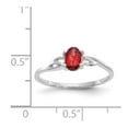 thumbnail image 5 of 10K White Gold Ring Band Only Birthstone Mounting, Size 6, 5 of 5