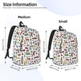 thumbnail image 3 of Yiaed Retro Style Print Backpack, Premium Laptop Backpack, Travel Backpack for Women, Lightweight Backpacks, Comfortable Back Pack-Medium, 3 of 7