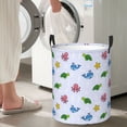 thumbnail image 6 of KLL Sea Turtle Whale Waterproof Foldable Laundry Hamper Bucket with Handles for Storage Bin,Kids Room,Home Organizer (Medium ), 6 of 7