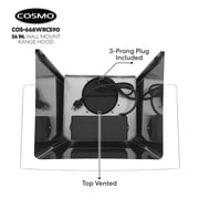 36 in. Vista Collection Ductless Wall Mount Range Hood in Stainless Steel