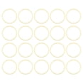 thumbnail image 1 of Unique Bargains 50 Pack 25mm Brass Hollow Circle Bezel Round Linking Rings(Gold), 1 of 4