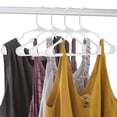 thumbnail image 2 of Royale Linens 40 Pack White Plastic Hangers for Clothes - Heavy Duty Clothes Hanger for Everyday Use - Lightweight & Space Saving Notched Plastic Hangers, 2 of 9