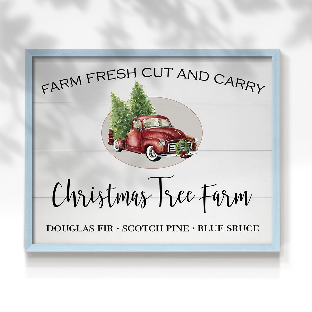Christmas Tree Farm by Carol Robinson - Restickable Framed Giclée Print