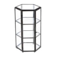 thumbnail image 2 of Candelabro de cristal hexagonal 3D para sala Negro Sunnimix Candelero geométrico 3D, 2 of 8