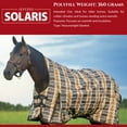 thumbnail image 3 of Jeffers Solaris 1200 Denier Turnout Blanket with Extended Neck Design - Brown & Cream Plaid 75" - Waterproof, Breathable Horse Blanket with 360g Polyfill, Ideal Protection for Winter, Heavyweight, 3 of 8