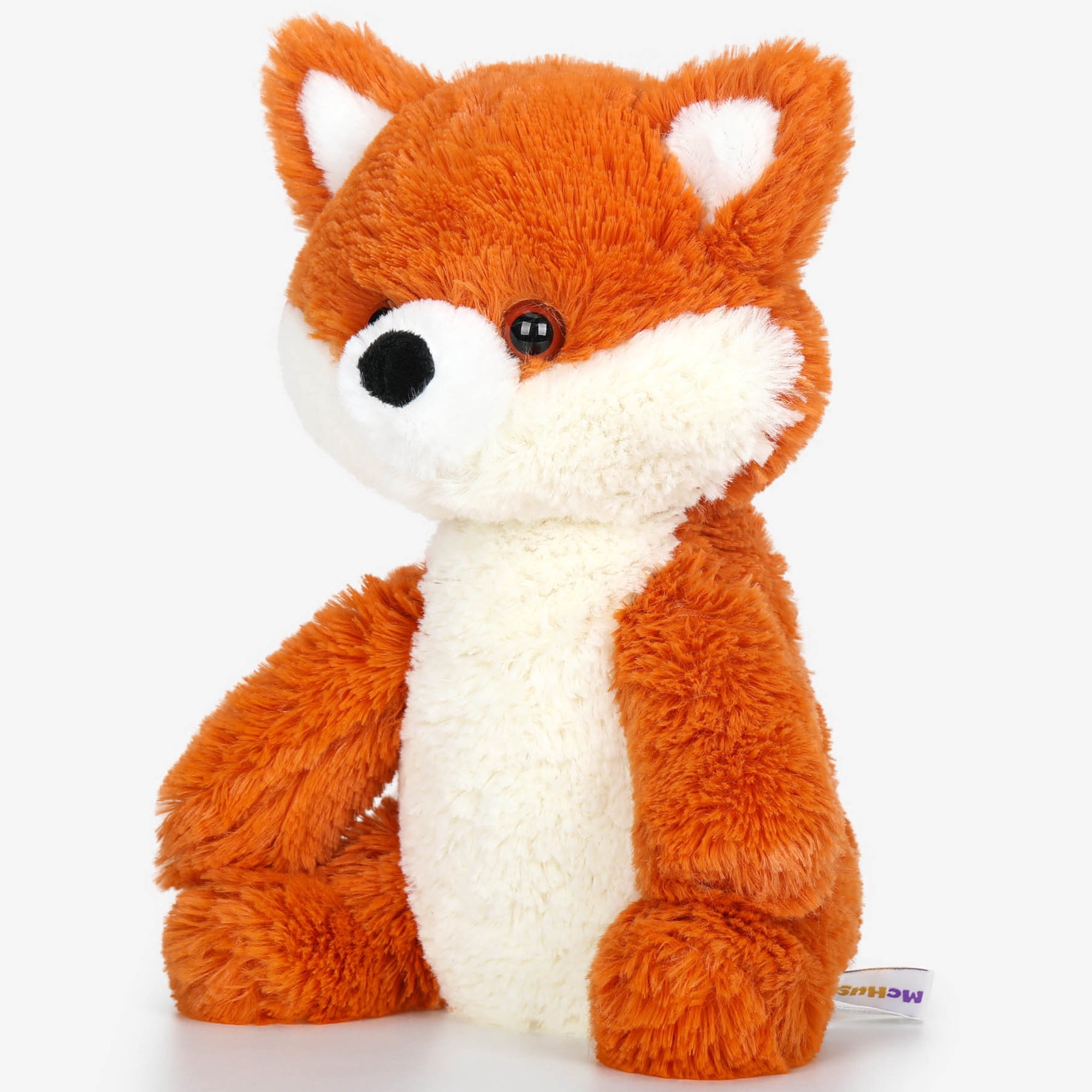 McHugs: Forest Series - Elma Fox - 9.8" Orange & White Stuffed Animal Plush, Soft Weighted Cuddle Toy, Cozy Comfort Play Companion, Baby-Toddler-Kids
