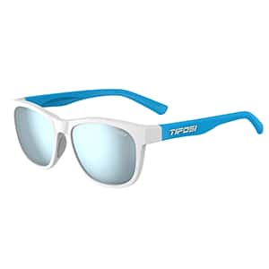 Tifosi Swank Frost/Power Blue Sunglasses - Smoke Bright Blue