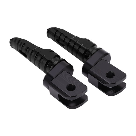Par de clavijas de pedal delantero de motocicleta CNC de aleación de aluminio de repuesto para Street Triple 765/R/S/RS 2017-2021Negro