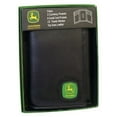 thumbnail image 2 of MENS PEBBLE GRAIN TRIFOLD WALLET BLACK W/ RUBBER LOGO BLACK, 2 of 2