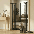 thumbnail image 5 of Fairy Baby 40" Tall 22.4"-24.6" Narrow Baby Safety Gate with Wall Protectors Black Metal Gate, 5 of 9