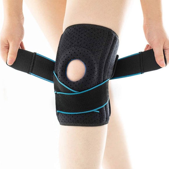 Knee Brace with Side Stabilizers for Meniscus Tear Knee Pain ACL MCL Injury Recovery Adjustable Knee Support for Men and Women
