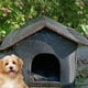 thumbnail image 3 of Billuyoard Casa para gatos Agradable para la piel e hipoalergénica A prueba de rasguños y resistente a desgarros para la comodidad del gato Suministros para perros negro Largo: 45*43*40cm, 3 of 6