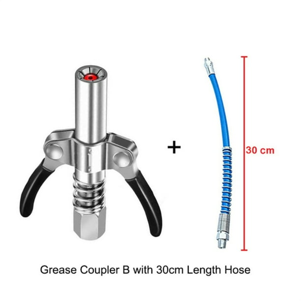 Grease Coupler HeavyDuty 6 Jaws Quick Release Lock Double Handle Grease Coupler 1/8" NPT