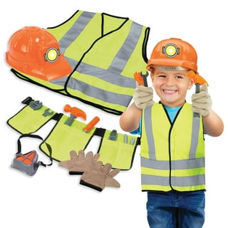 BUILDER CONSTRUCTION WORKER COSTUME FANCY DRESS CHILDRENS KIDS