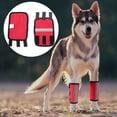 thumbnail image 5 of Bienvenido A pair of dog legs wrapped front legs compression support with metal strip and safety reflector tapeHJ14 foot guard red ReflectiveS, 5 of 5