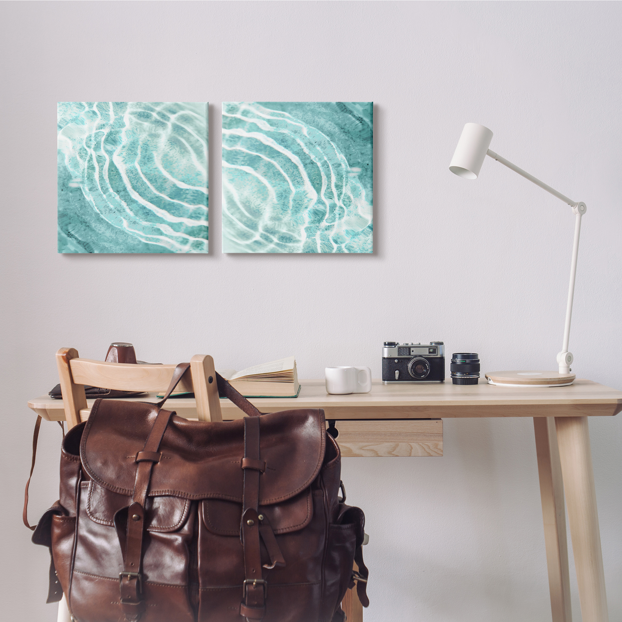 Stupell Indtries Calm Blue Water Ripples Clear Tropical Lake,17 x 17,Design by Maggie Olsen
