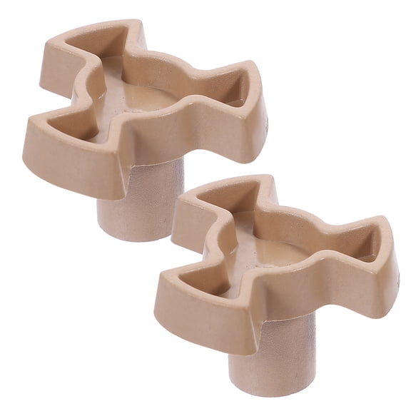 2-Pack Microwave Oven Turntable Coupler Y-Shaped Shaft Holder for Glass Tray Support Replacement Parts