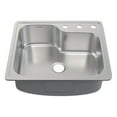 thumbnail image 2 of Ouvert 25 x 22 Stainless Steel Single Basin Top-Mount Kitchen Sink, 2 of 10