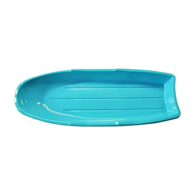 S SERENABLE Snow Sled Large Classic Downhill Thickened for 2 Riders Grass Sledding Board Blue