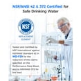 thumbnail image 6 of Waterdrop Replacement for Frigidaire® & Electrolux® WF2CB®, PureSource2®, NGFC 2000, FC100, Kenmore® 9916, EWF2CBPA®, 1004-42-FA Refrigerator Water Filter, 3 Filters, 6 of 10