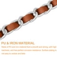thumbnail image 4 of Uxcell Purse Chain Strap with Buckles for Shoulder and Cross Body Brown Strap With Silver Chain 39", 4 of 7