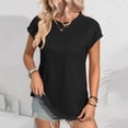 thumbnail image 5 of Baywell 2024 Women's Summer New Casual Round Neck T-Shirt Shirt Top with Pocket S-2XL Size, 5 of 7