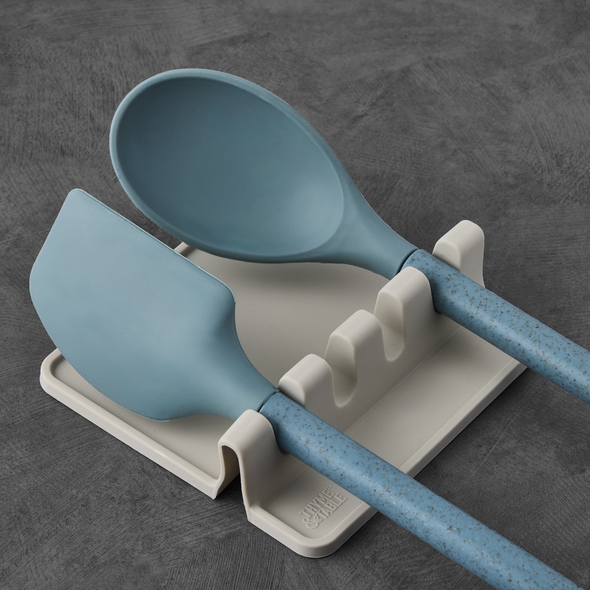 Thyme & Table 4-Slot Silicone Utensil Rest