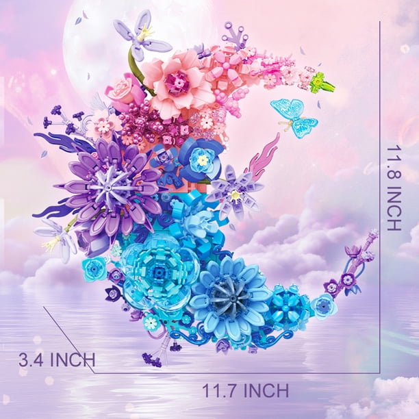 Honchoes, Building Set, 977Pcs, Botanical Collection for Adults